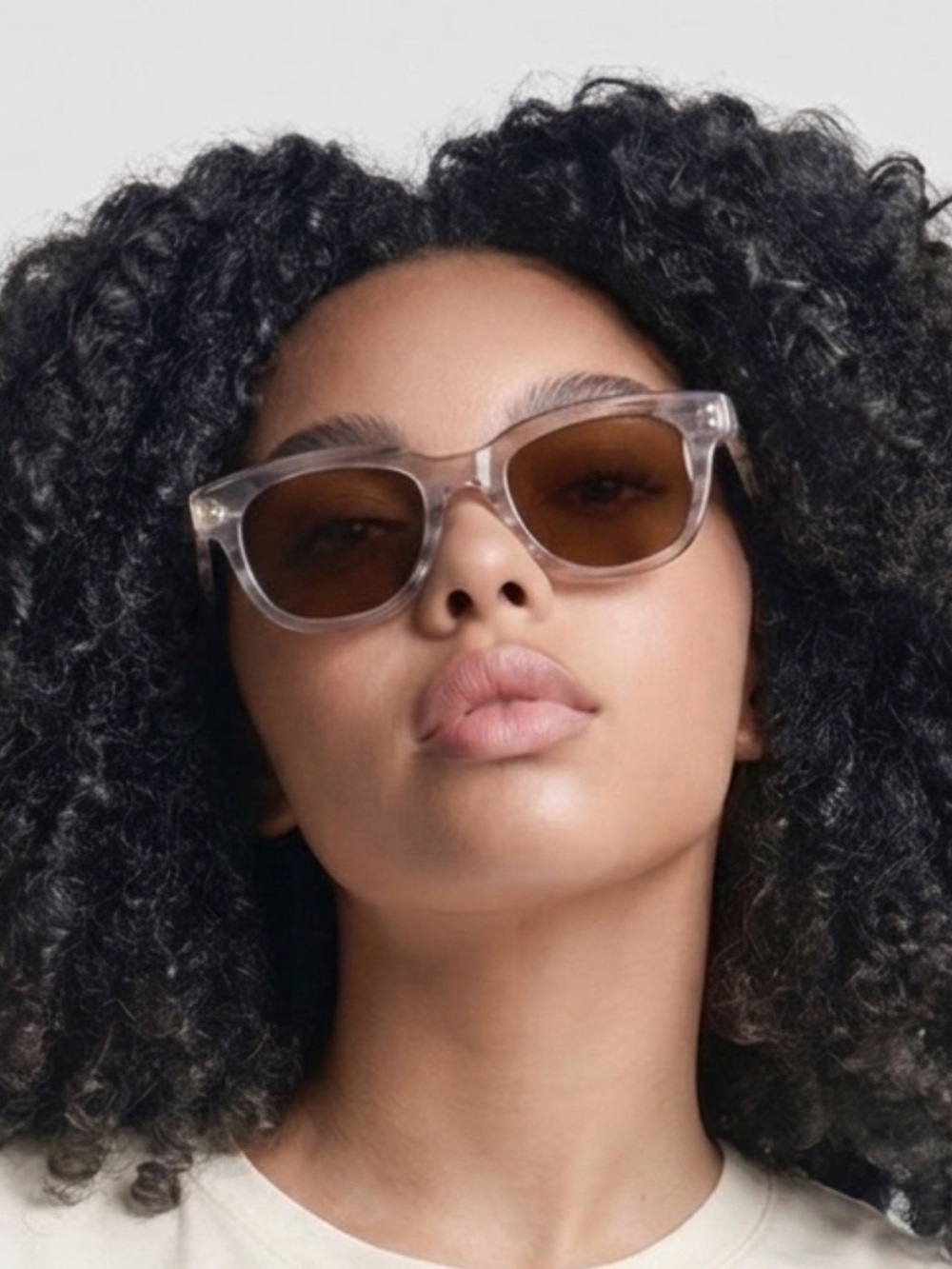 Shinola Crystal Mink Horn Sunglasses
